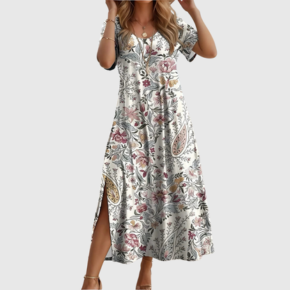 Printed Plus Size Vacation Dress