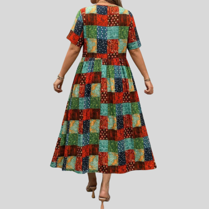 Plus Size Paisley Aline Dress