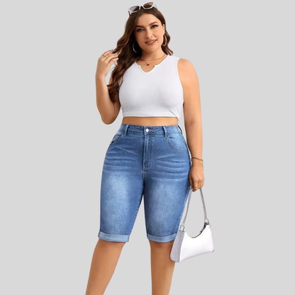 Stretch Fit Plus Size Shorts