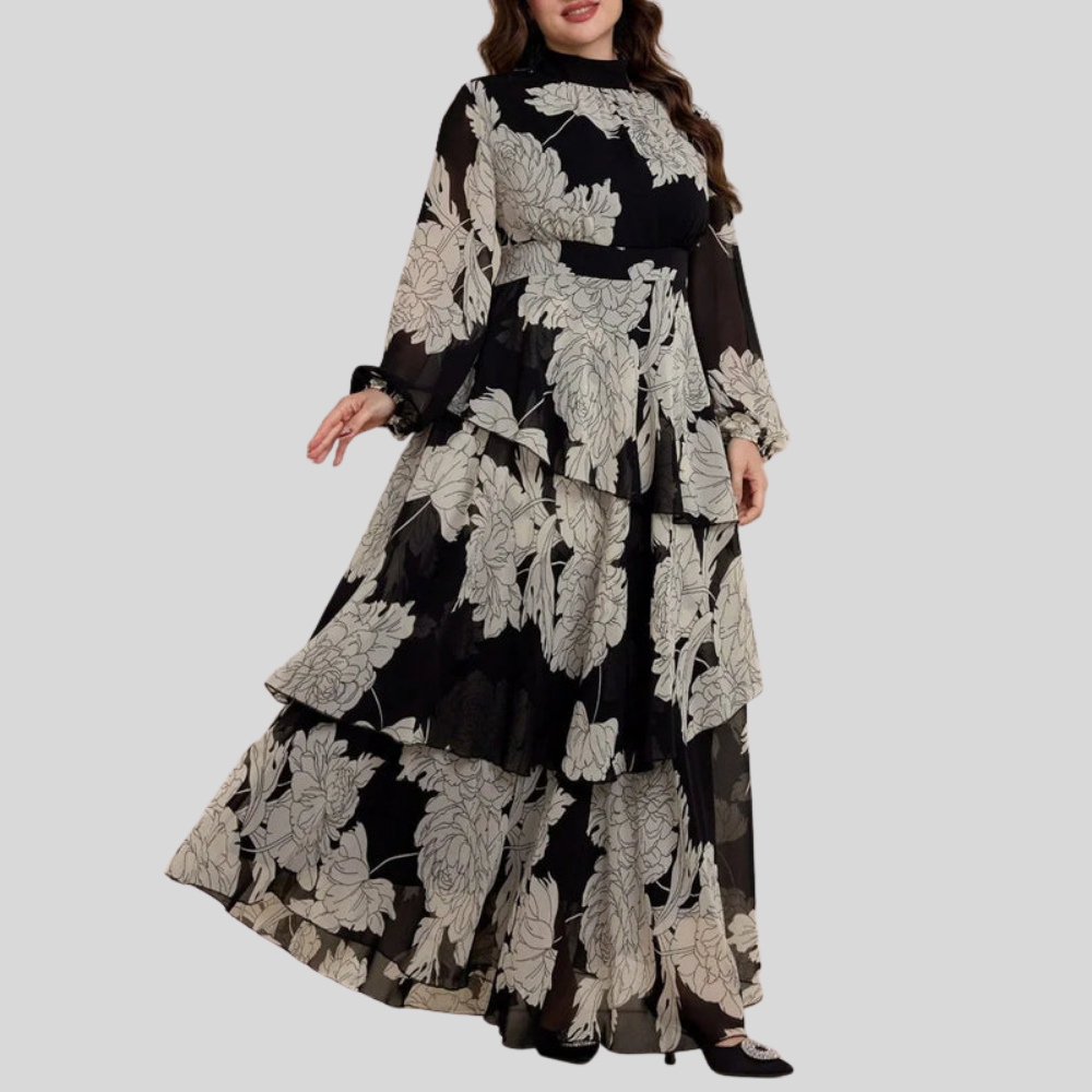 Layered Plus Size Maxi Dress