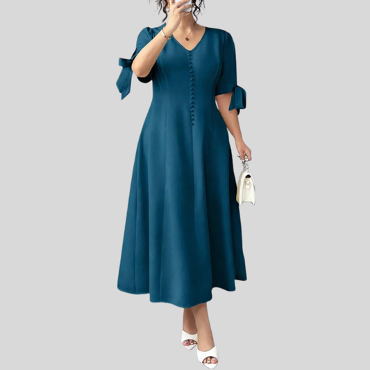 Tie Detail Plus Size Summer Dress