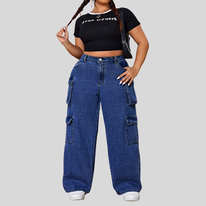 Mid Rise Workwear Pocket Jeans