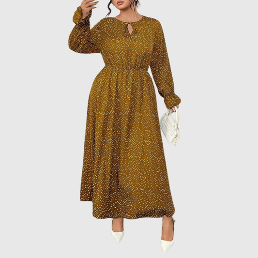 Polka Plus Size Maxi Dress