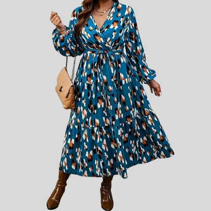 Belted Plus Size Maxi Dress