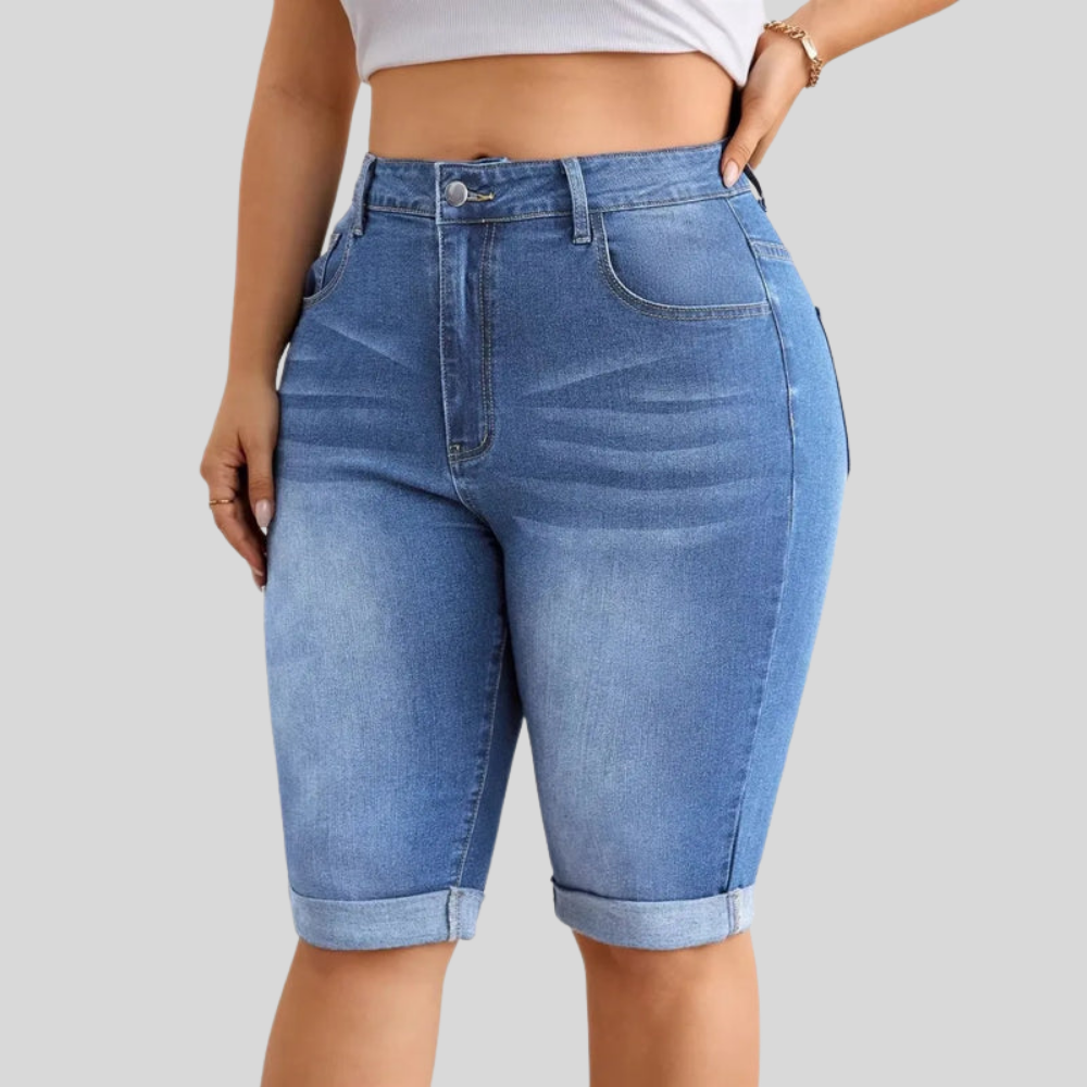 Mid Thigh Plus Size Shorts