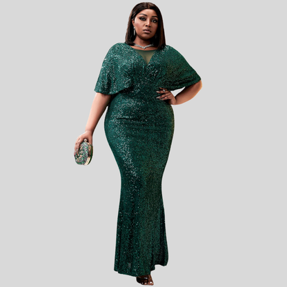 Plus Size Sequin Mermaid Dress