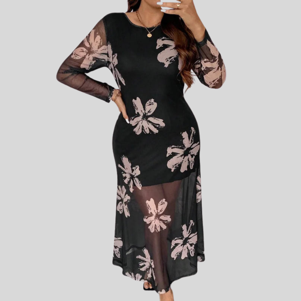 Plus Size Mermaid Maxi Dress