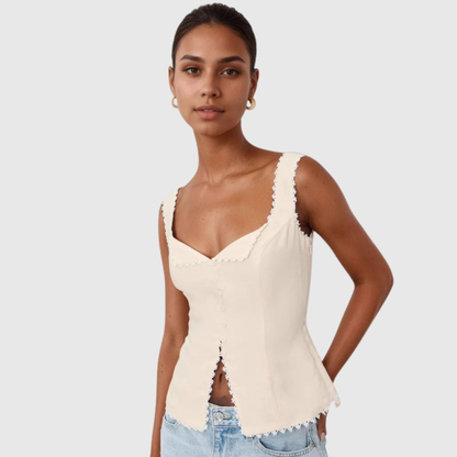 Elegant Lace Sleeveless Vest Top