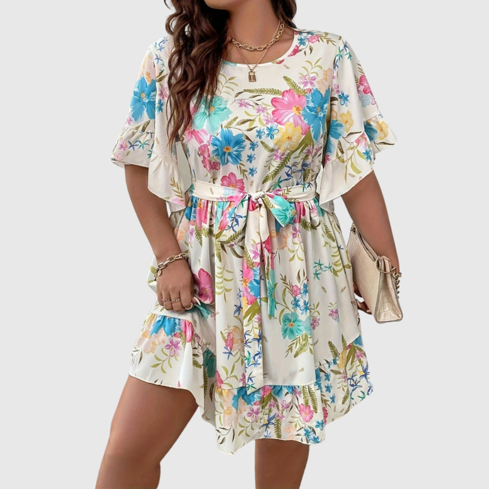 Vibrant Plus Size Vacation Dress