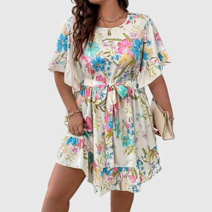 Vibrant Plus Size Vacation Dress