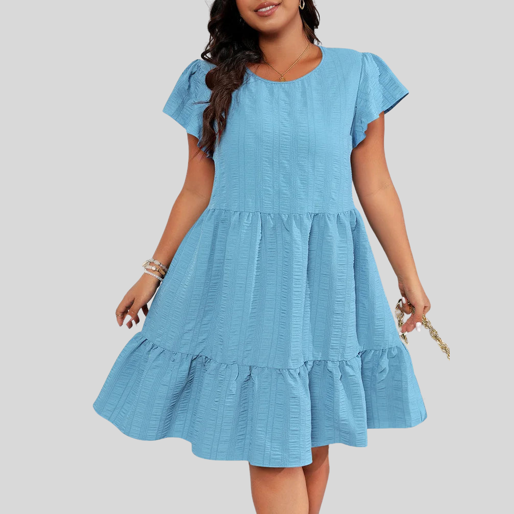 Plus Size Ruffle Summer Dress