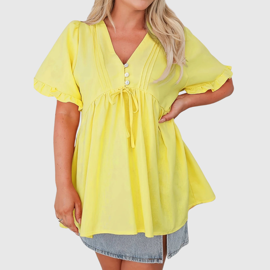 Button Up Plus Size Summer Shirt