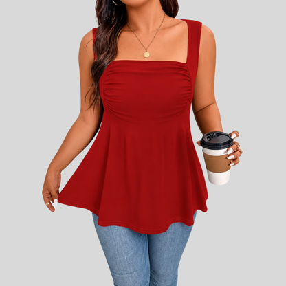 Square Neck Plus Size Top