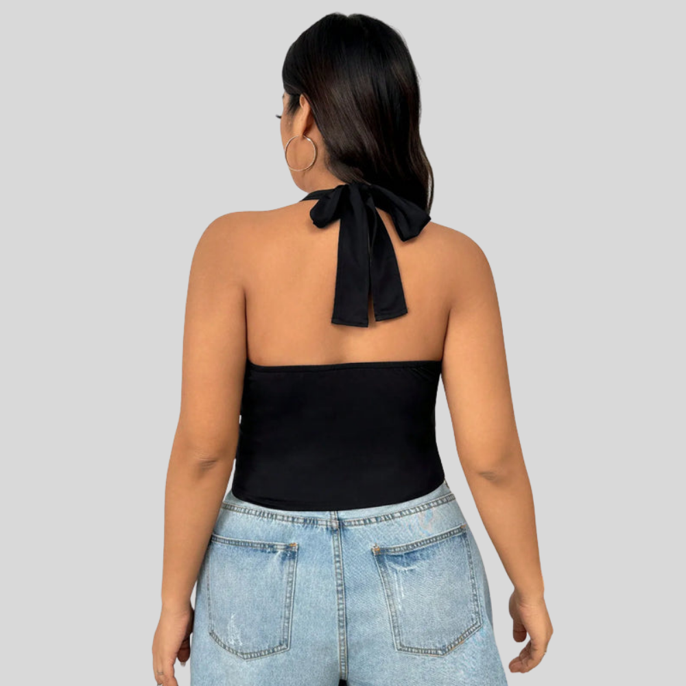 Halter Neck Plus Size Top