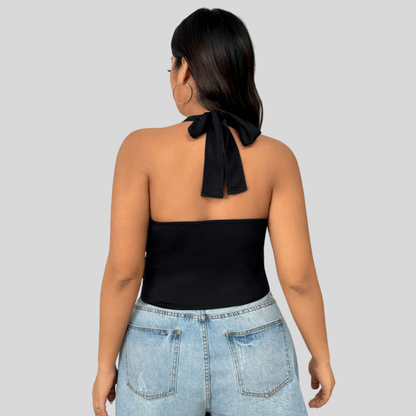 Halter Neck Plus Size Top