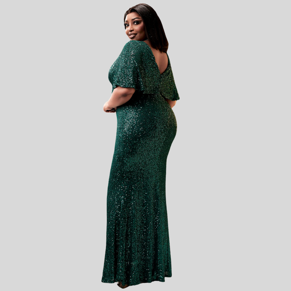 Plus Size Sequin Mermaid Dress
