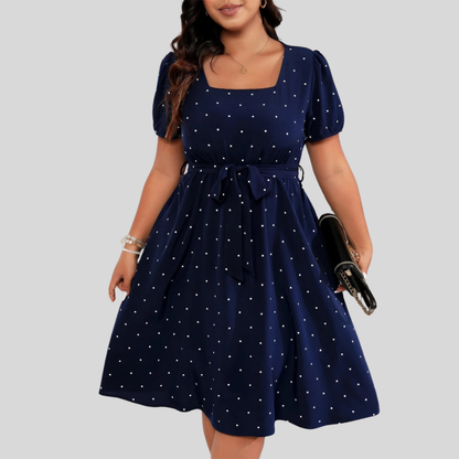 Plus Size Polka Dot Dress