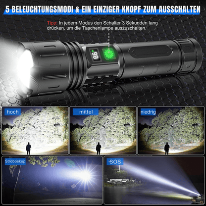 ULTRABEAM - LED Flashlight for Everyday Use and Outdoor Activities
