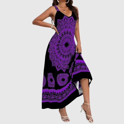Backless Plus Size Maxi Dress