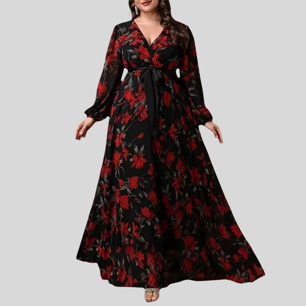 Floral Plus Size Maxi Dress