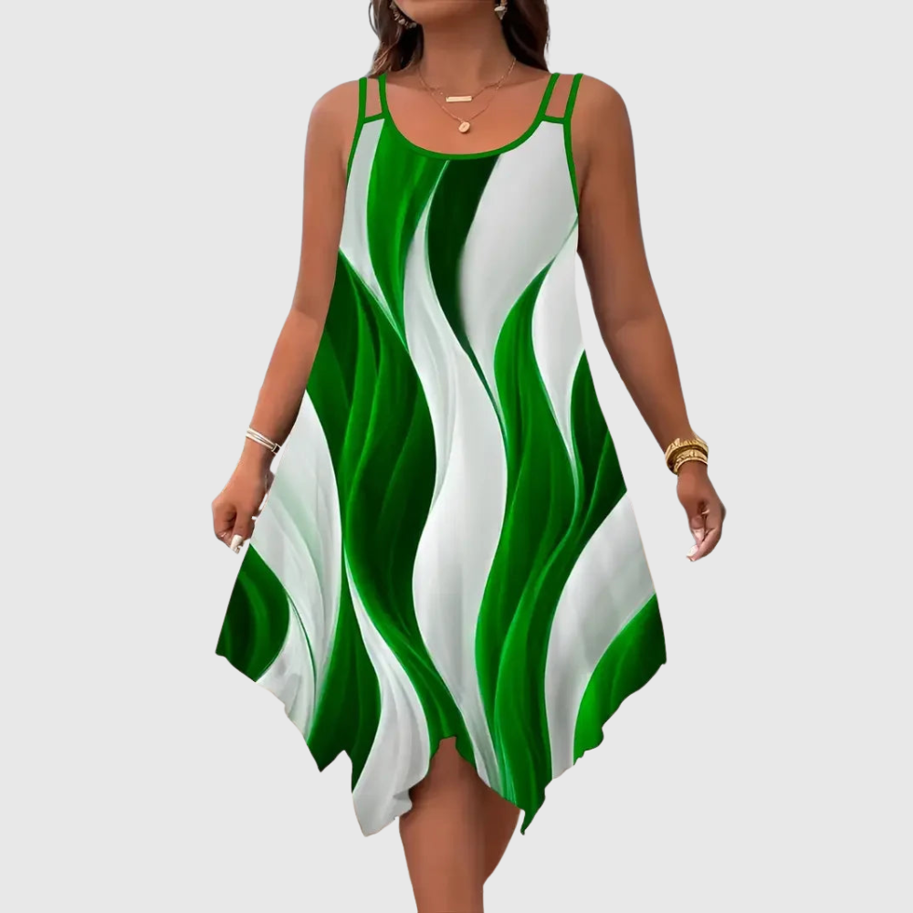 Geometric Plus Size Dress