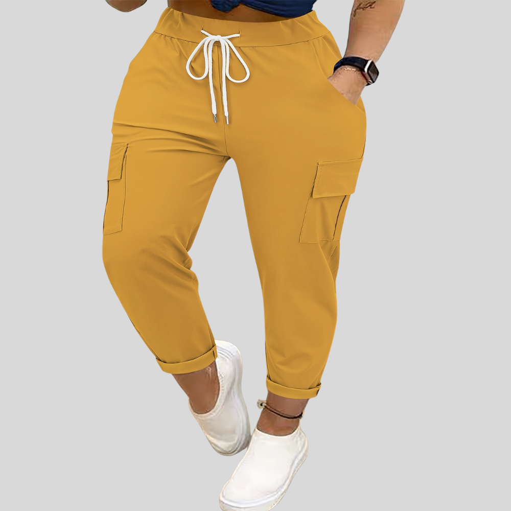 Pocket Detail Plus Size Pants