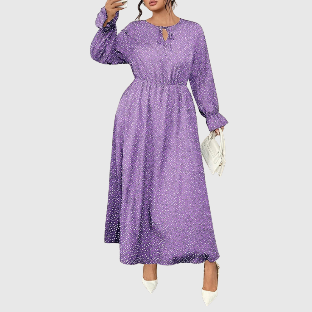 Polka Plus Size Maxi Dress