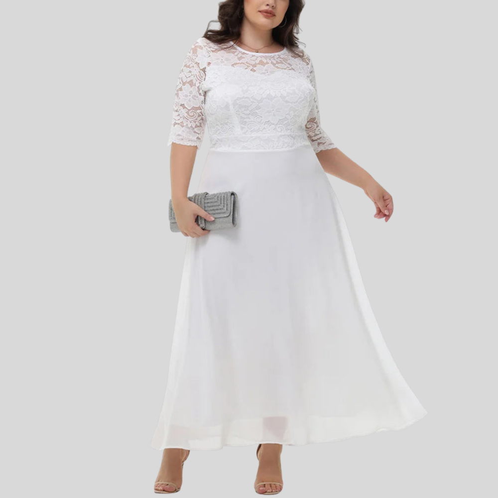 Graceful Plus Size Lace Dress