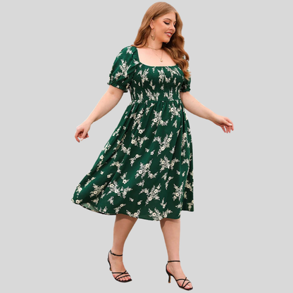 Plus Size Floral Boho Dress