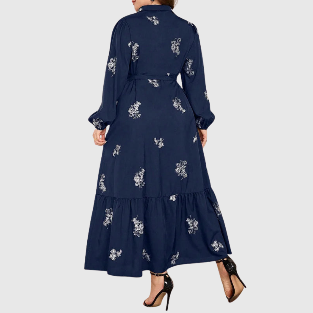 Embroidered Plus Size Maxi Dress