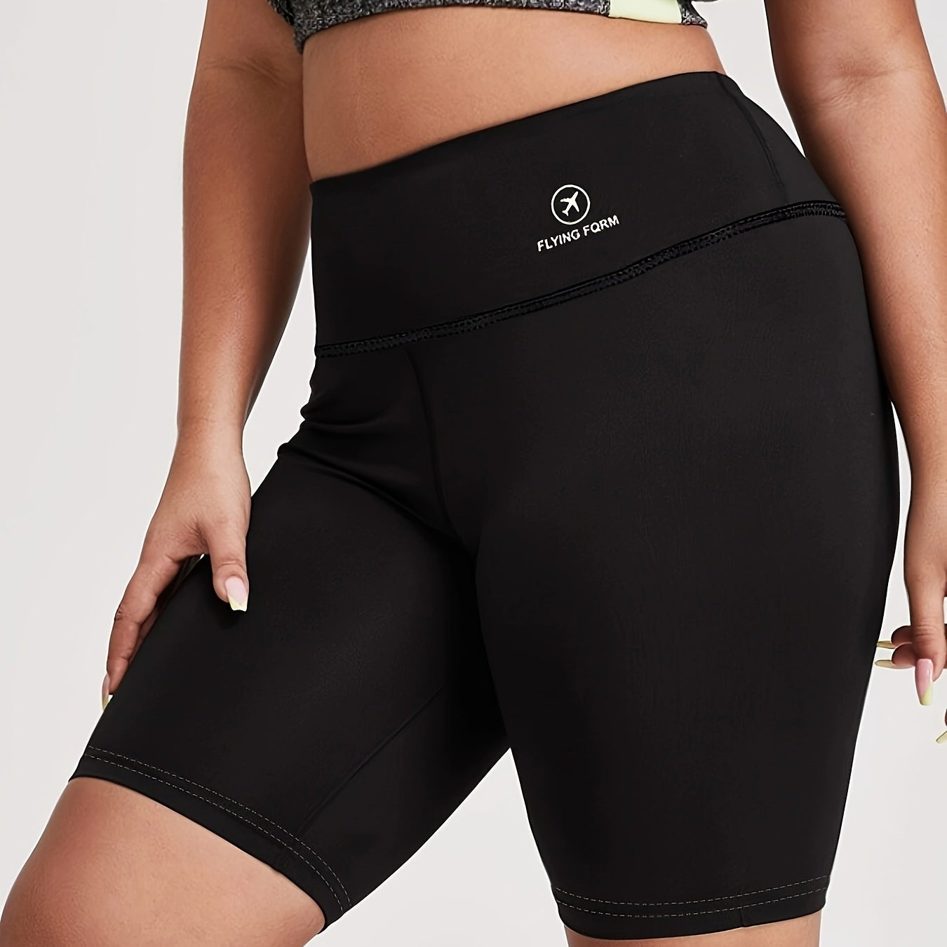 Plus Size High Waist Shorts