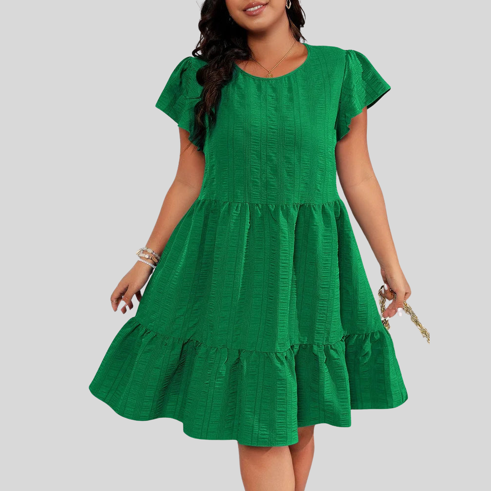 Plus Size Ruffle Summer Dress