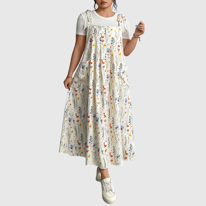 Tie Shoulder Plus Size Dress