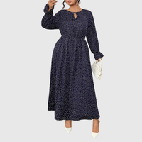 Polka Plus Size Maxi Dress
