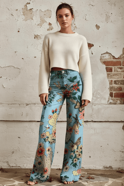 DENIMORA – Women’s Baggy Jeans with Soft Breathable Fabric and Relaxed Summer Fit