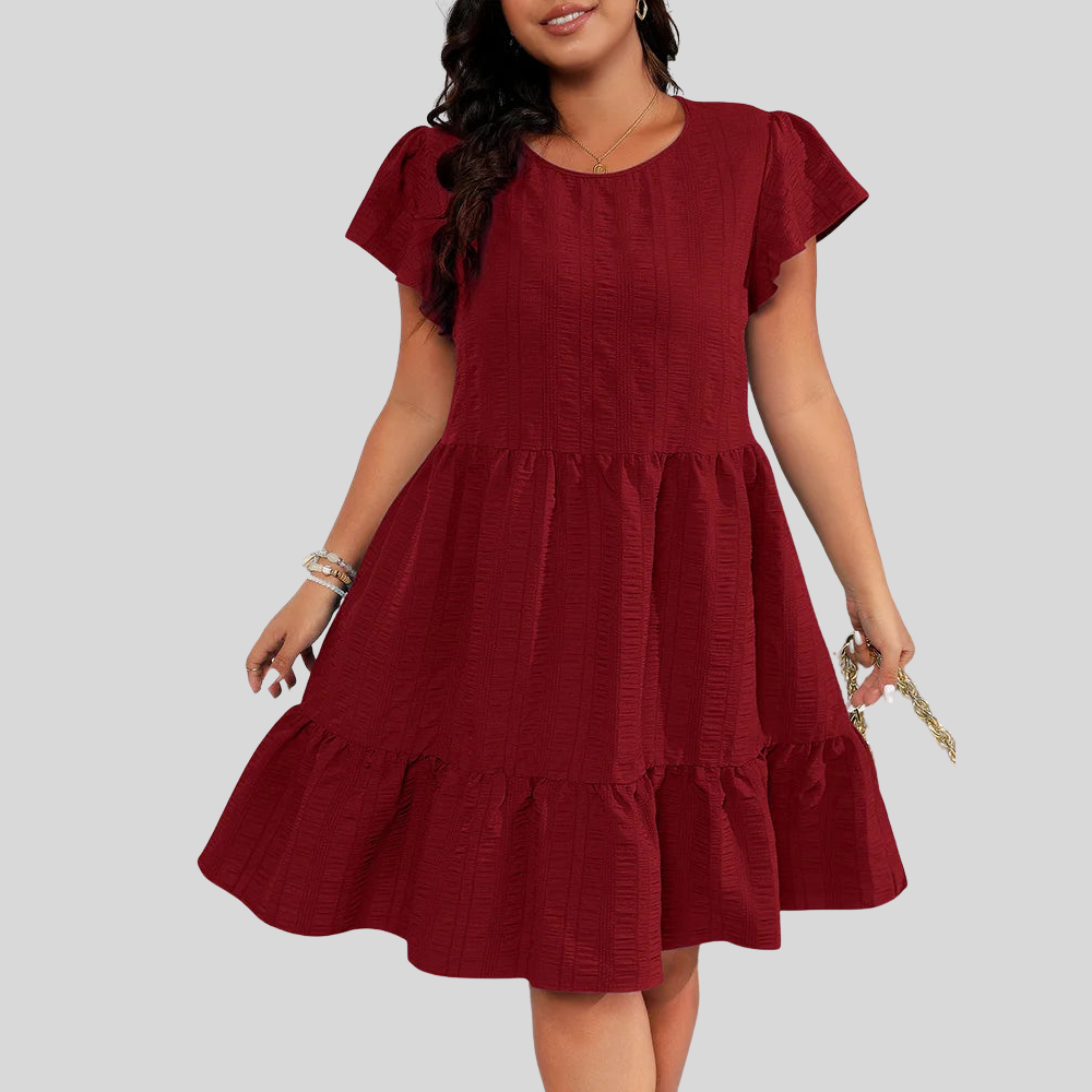 Plus Size Ruffle Summer Dress