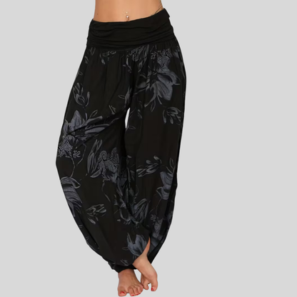 Plus Size Floral Harem Pants