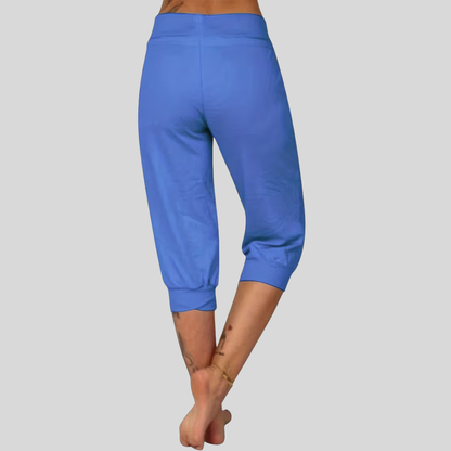 Plus Size Drawstring Capri Pants