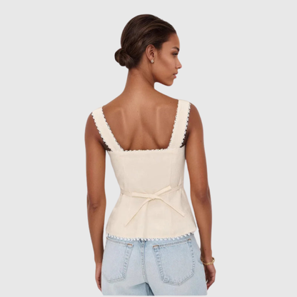 Elegant Lace Sleeveless Vest Top