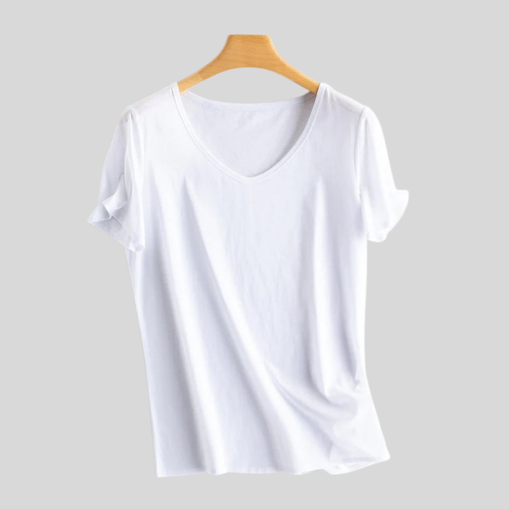 Casual V Neck T Shirt Top
