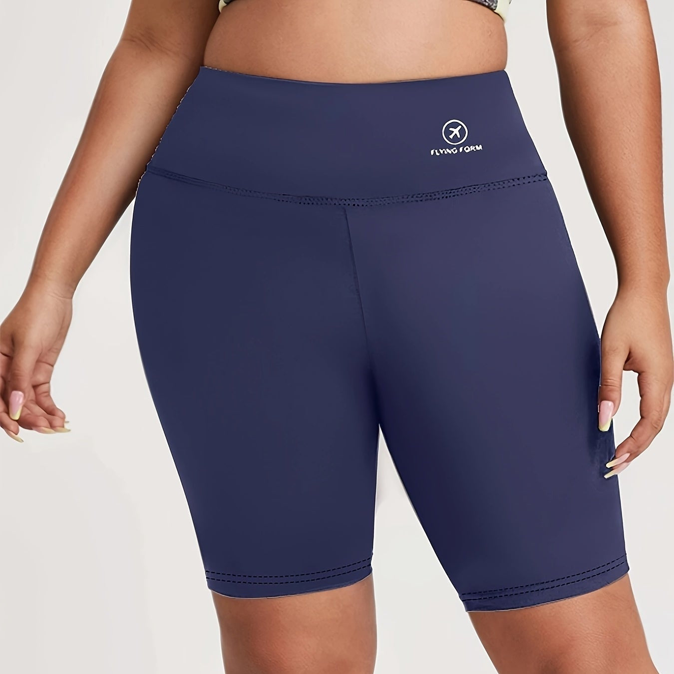 Plus Size High Waist Shorts