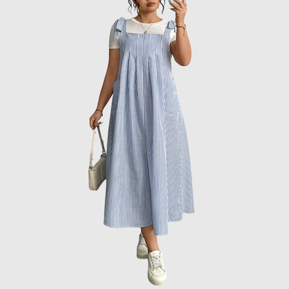 Tie Shoulder Plus Size Dress