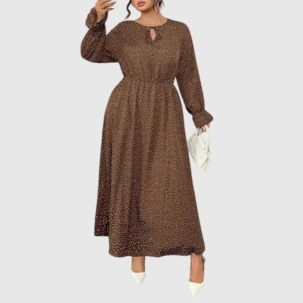 Polka Plus Size Maxi Dress