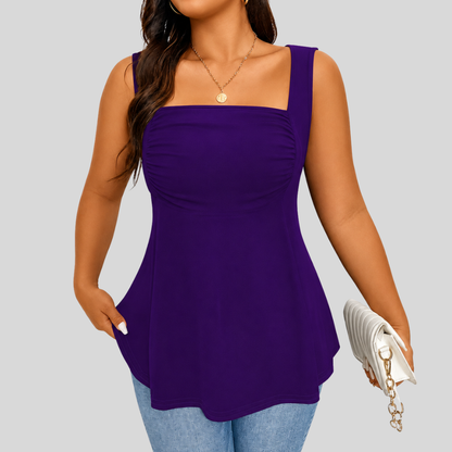 Square Neck Plus Size Top
