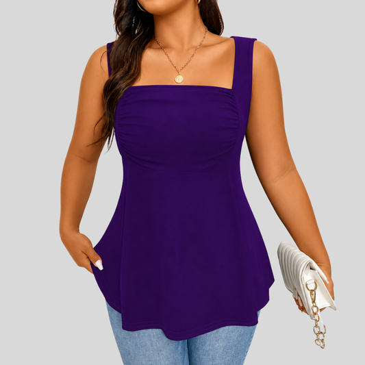Square Neck Plus Size Top