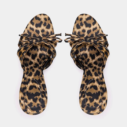 Open Toe Kitten Heels Mule Sandals for Women