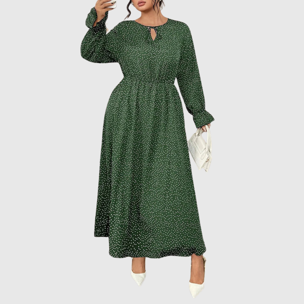 Polka Plus Size Maxi Dress