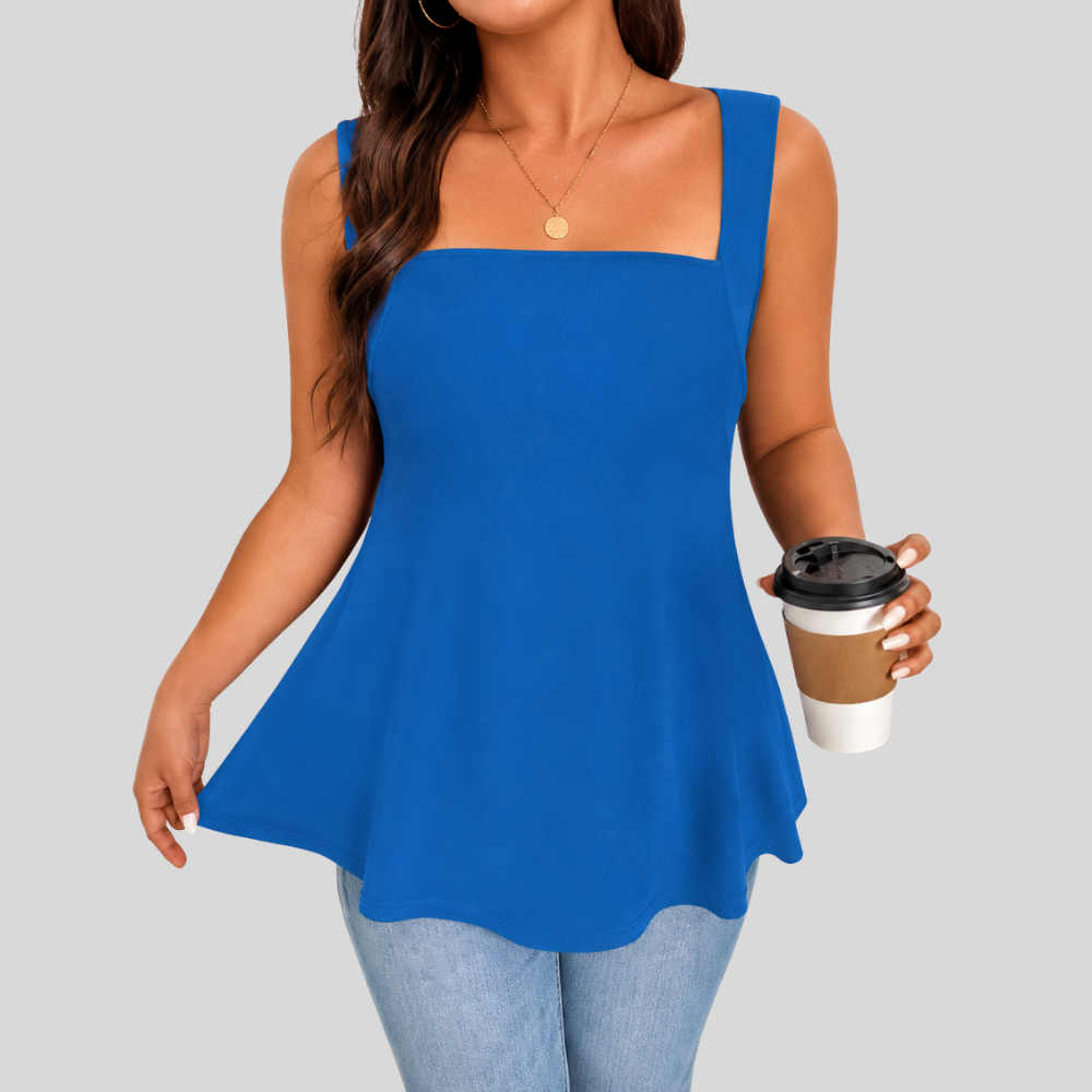 Square Neck Plus Size Top
