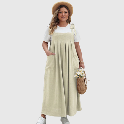 Tie Shoulder Plus Size Dress