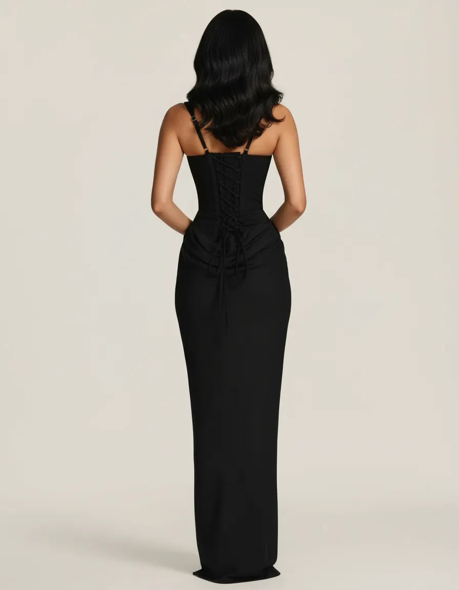 Amara | Sculpted Elegant Midi Dress